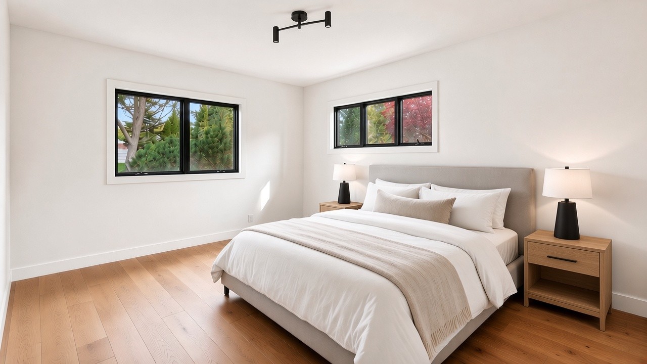 Bedroom after, AI concept rendering