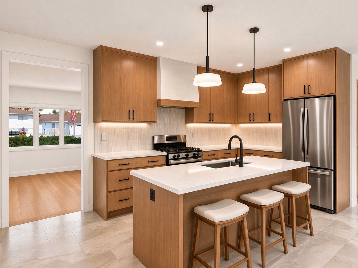 Kitchen after, AI concept rendering