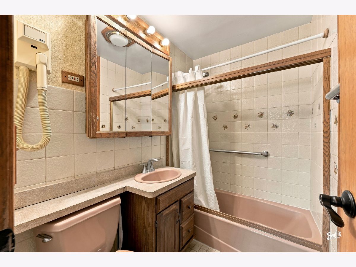 Hall bath before, listing photo